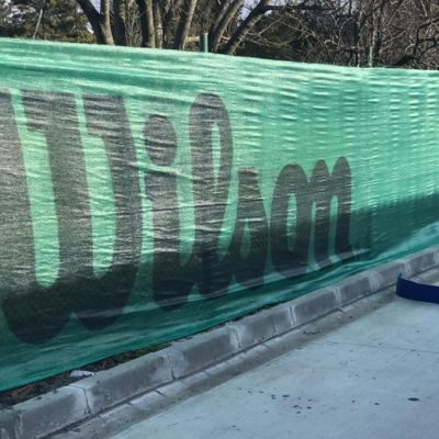 Printed scaffold netting
